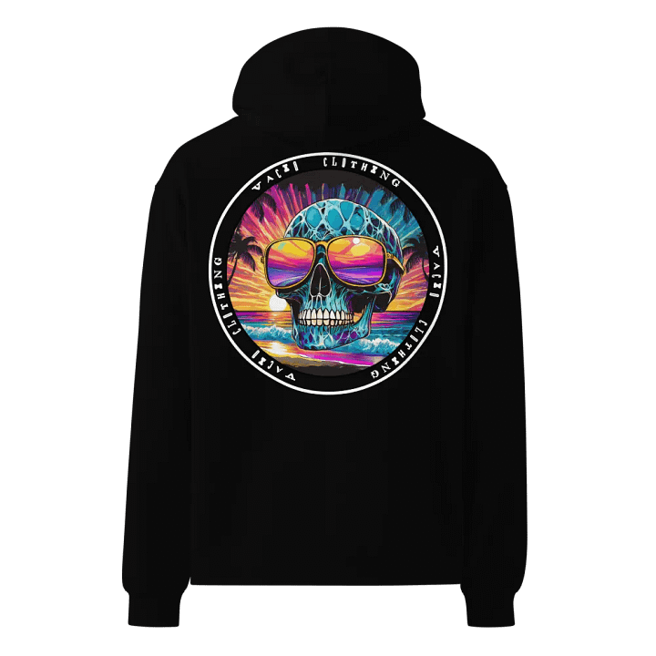 VACIO Sunset Skull Premium Relaxed Fit Hoodie product image (1)