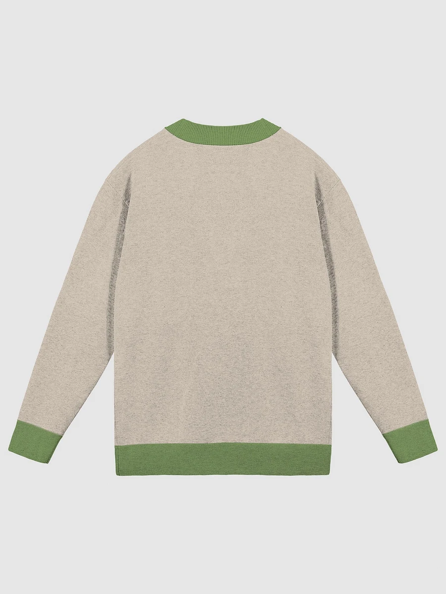 Knitted Cardigan Without Pocket (TAUPE & GREEN) product image (6)