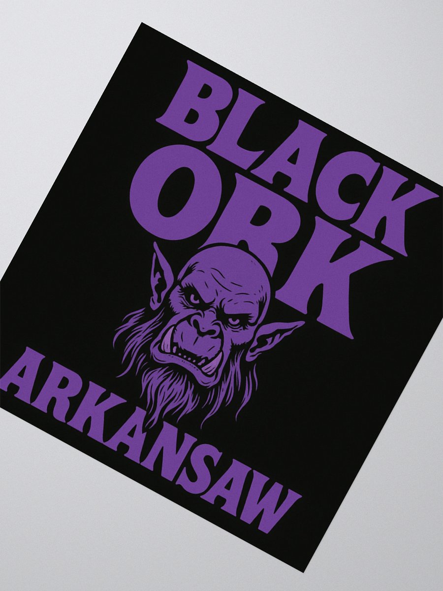 Black Ork Arkansaw "Head" Sticker product image (3)
