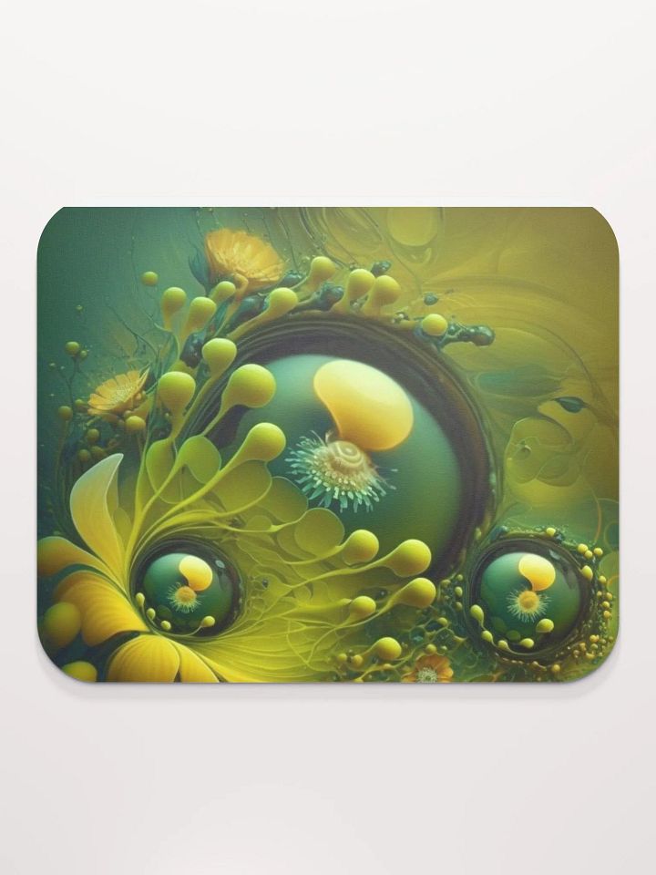 Willow the Wisps Green Flowers Design - Classic Mouse Pad product image (1)