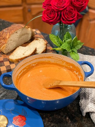Roasted Tomato Basil Soup is the ultimate comfort food and it’s perfect for this time of year when you so badly want to make ...