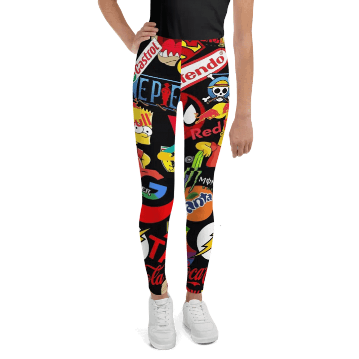 Kids Leggings – Famous Brands Print for Trendy & Stylish Look product image (1)