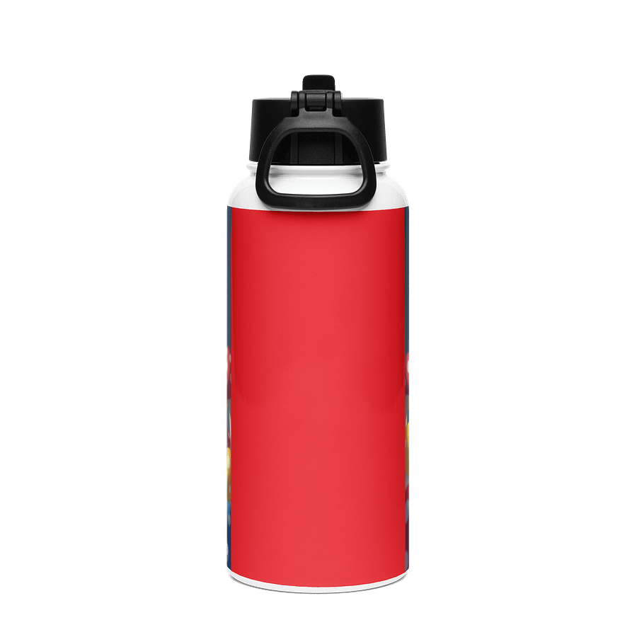 Cute Dual headed baby dragon steel water bottle product image (2)
