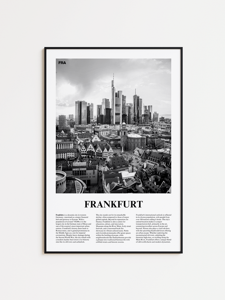 Frankfurt 01 Newspaper Poster product image (1)