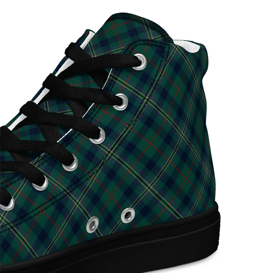 Kennedy Tartan Men's High Top Shoes product image (12)