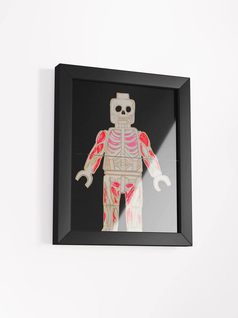 Anatomical Toy Figure Framed Poster