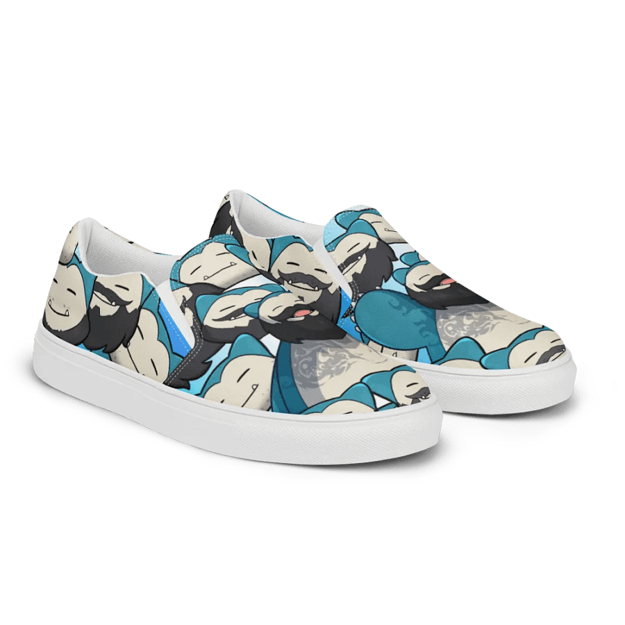 Hairy Snorlax Men's Slip-On Shoes product image (5)