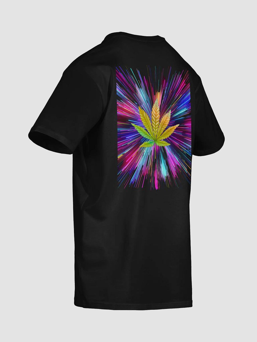 Vibrant Cannabis Leaf With Light Streaks Unisex T-Shirt product image (24)