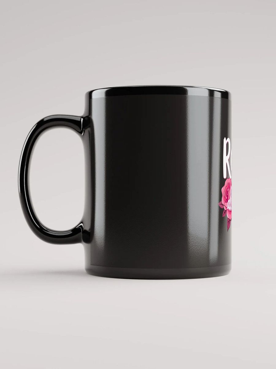 Rose All Day Black Glossy Mug product image (12)