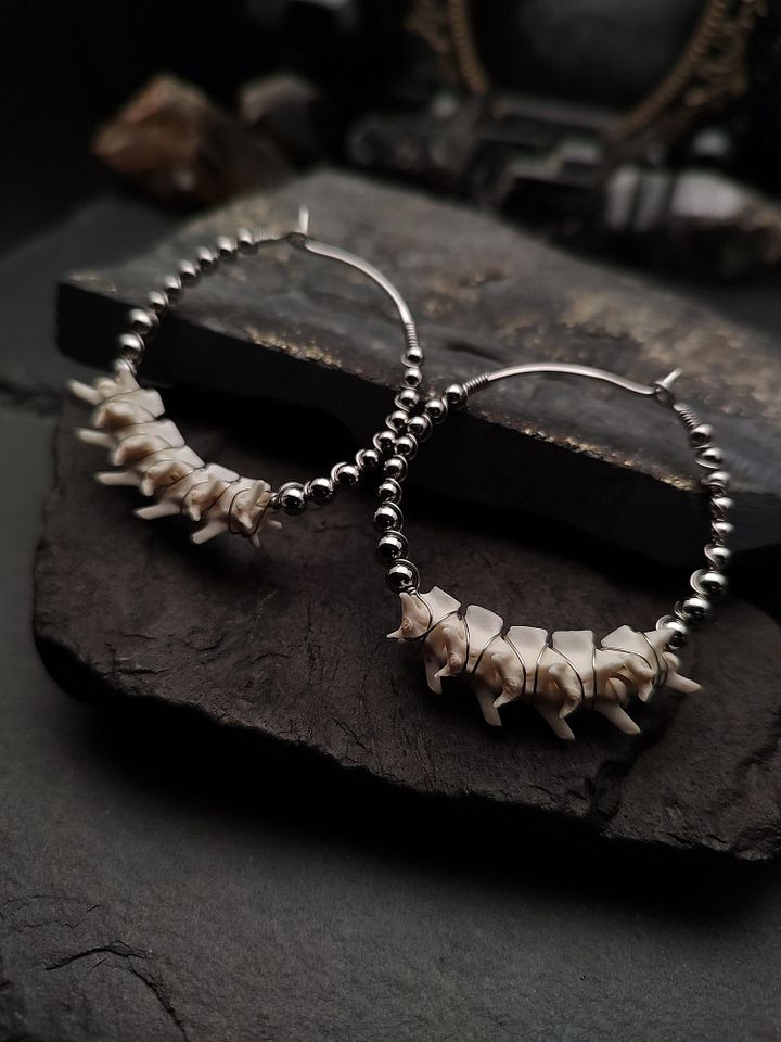 Earrings Bone Vault - Vert Flow II product image (1)