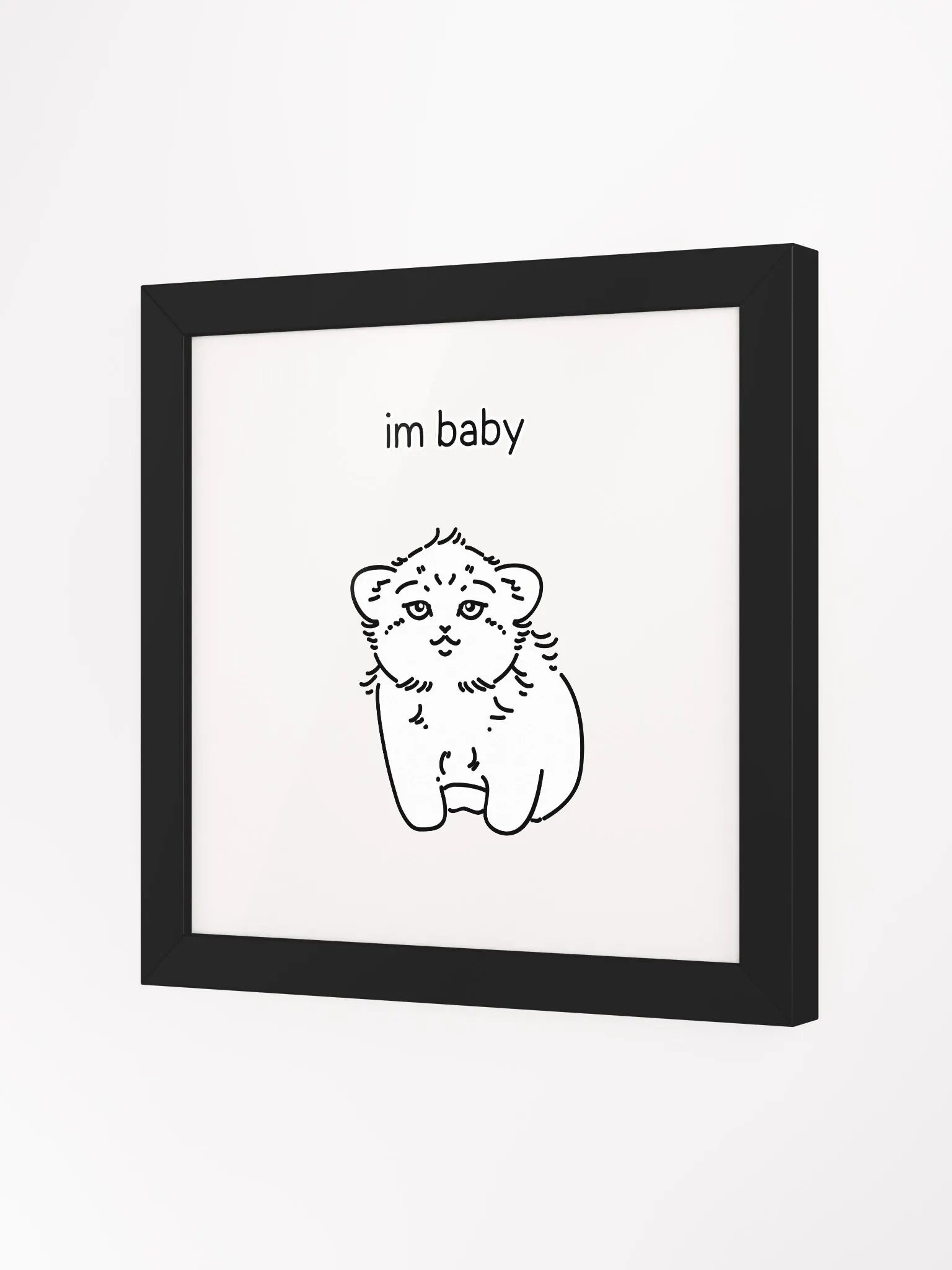 I'm Baby Manul - Framed Print product image (4)