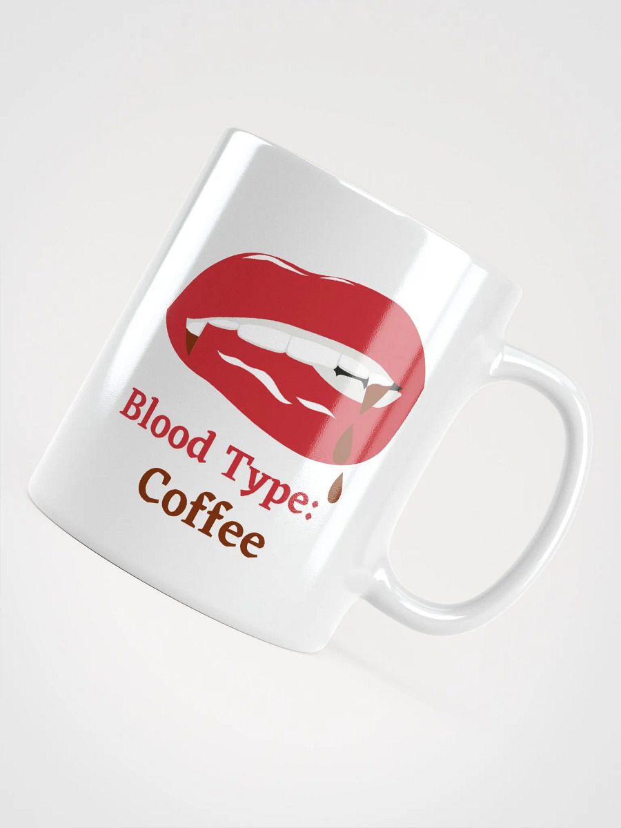 Blood Type: Coffee - White Glossy Mug product image (4)