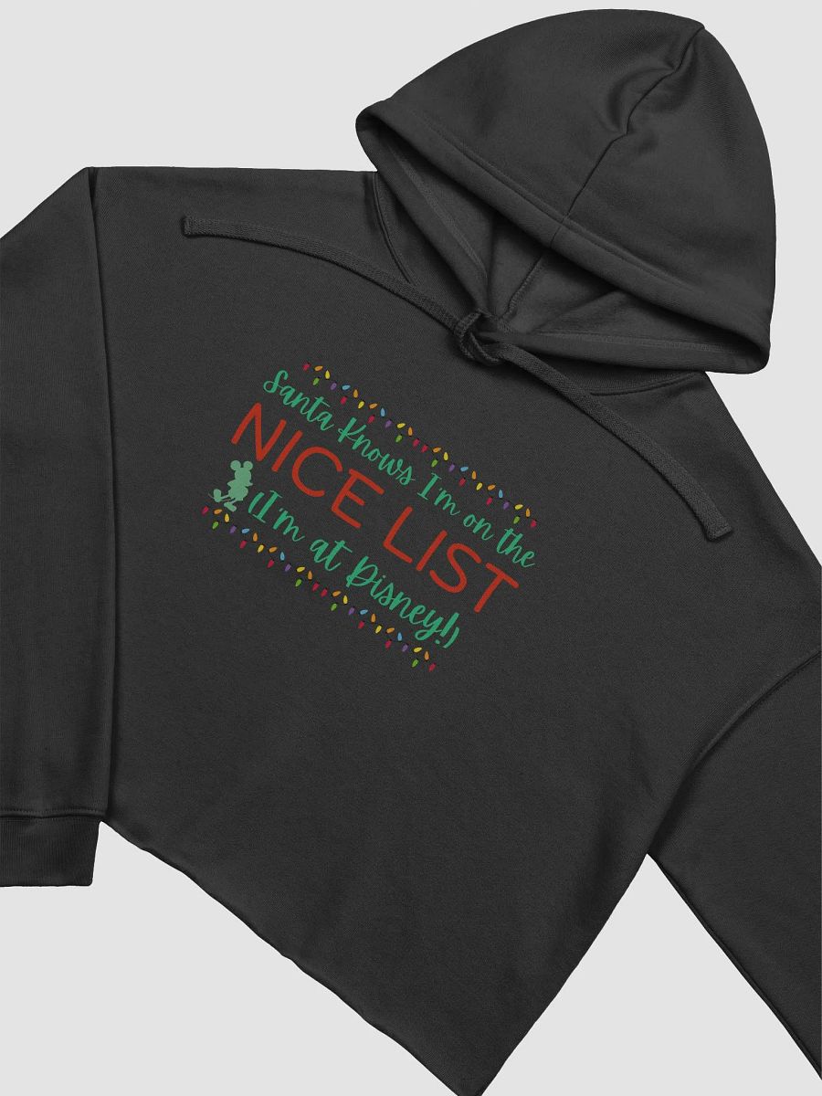 Mickey Mouse Nice List Cropped Hoodie product image (7)