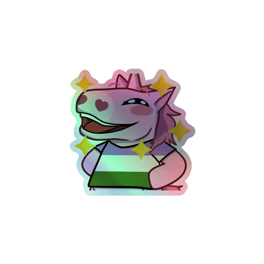 QUEER Pride Holographic Sticker product image (1)