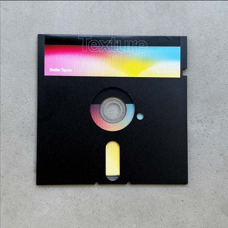 Texture LP - Limited Floppy Disk packaging