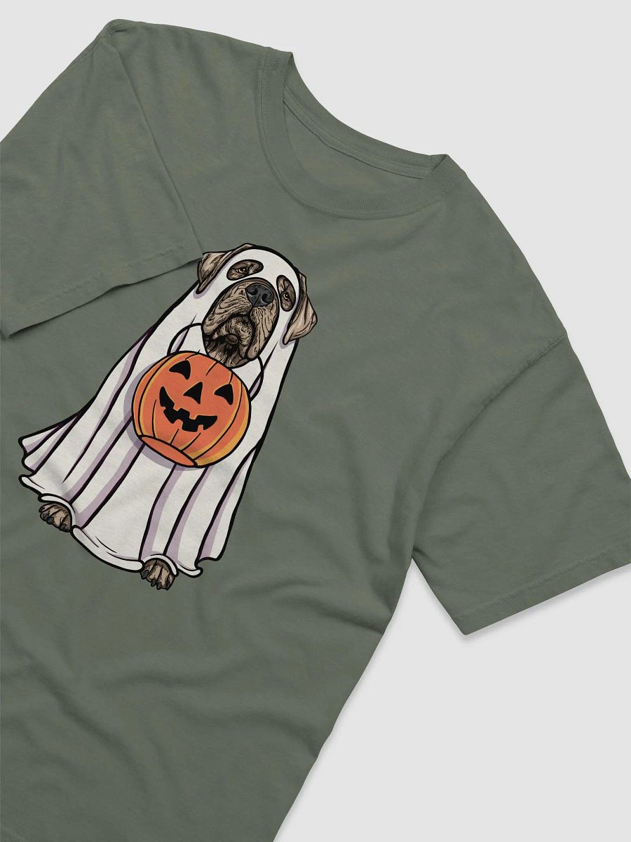 Funny Halloween Neapolitan Mastiff T-Shirt | Funny Dog Wearing a Ghost Costume and Holding a Pumpkin Basket product image (14)
