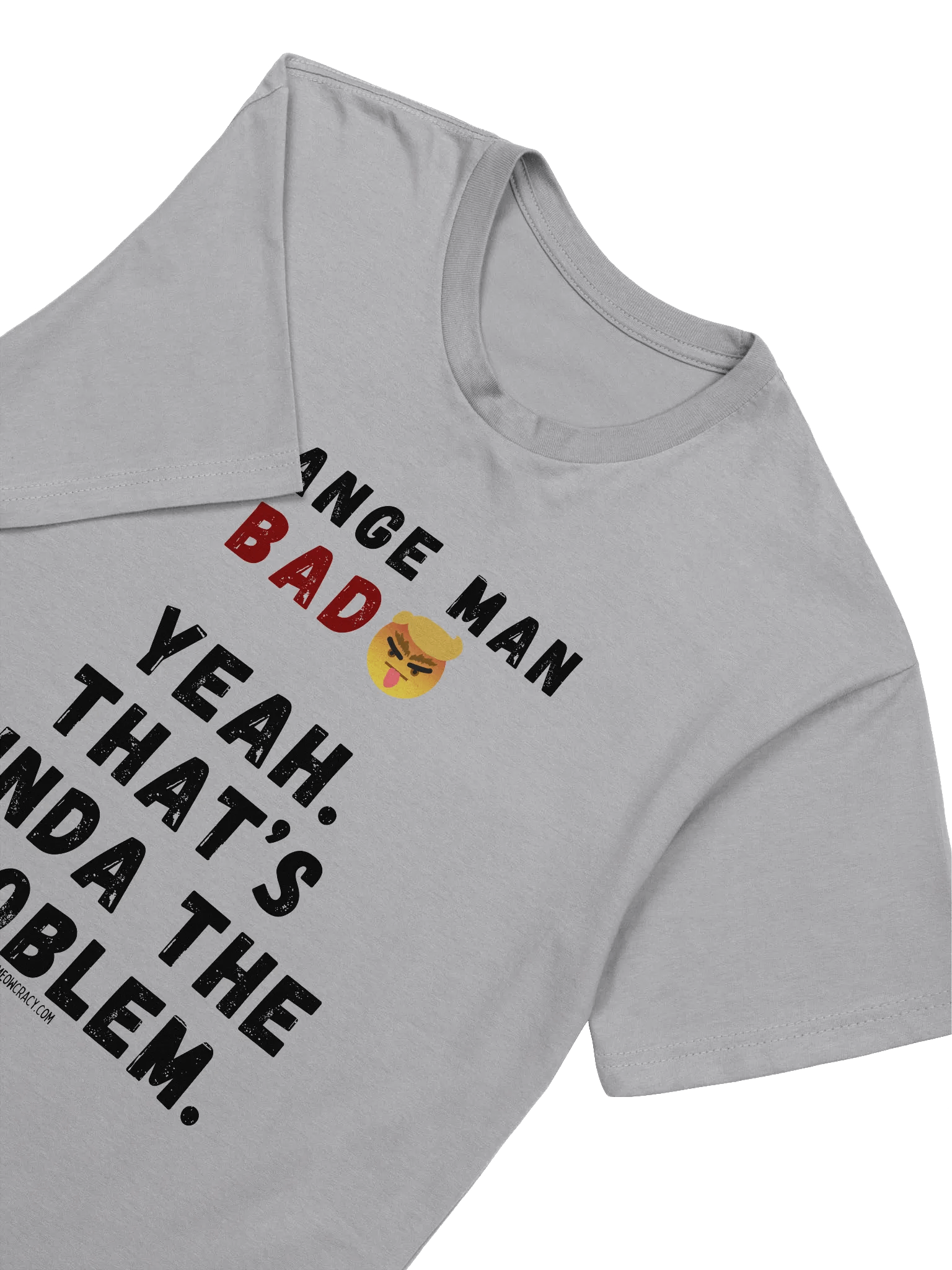 Orange Bad Man is the Problem Supersoft Slim Fit T-Shirt product image (3)