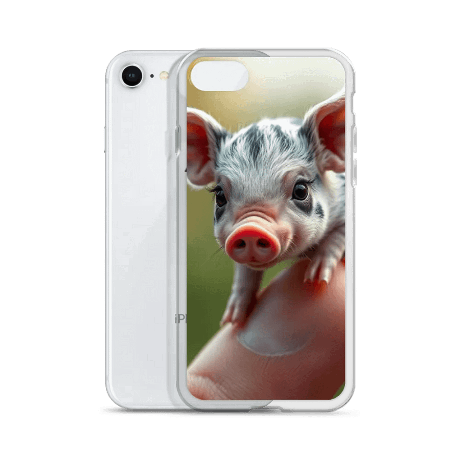 Piglet Perched on a Finger iPhone® Clear Case product image (51)