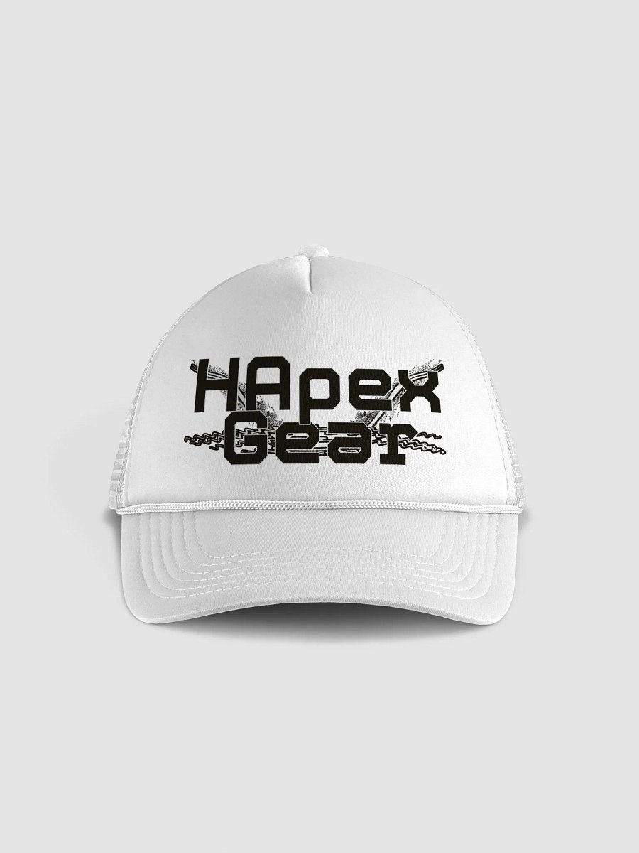 Foam Trucker Hat - Black HApex Gear White Logo product image (1)