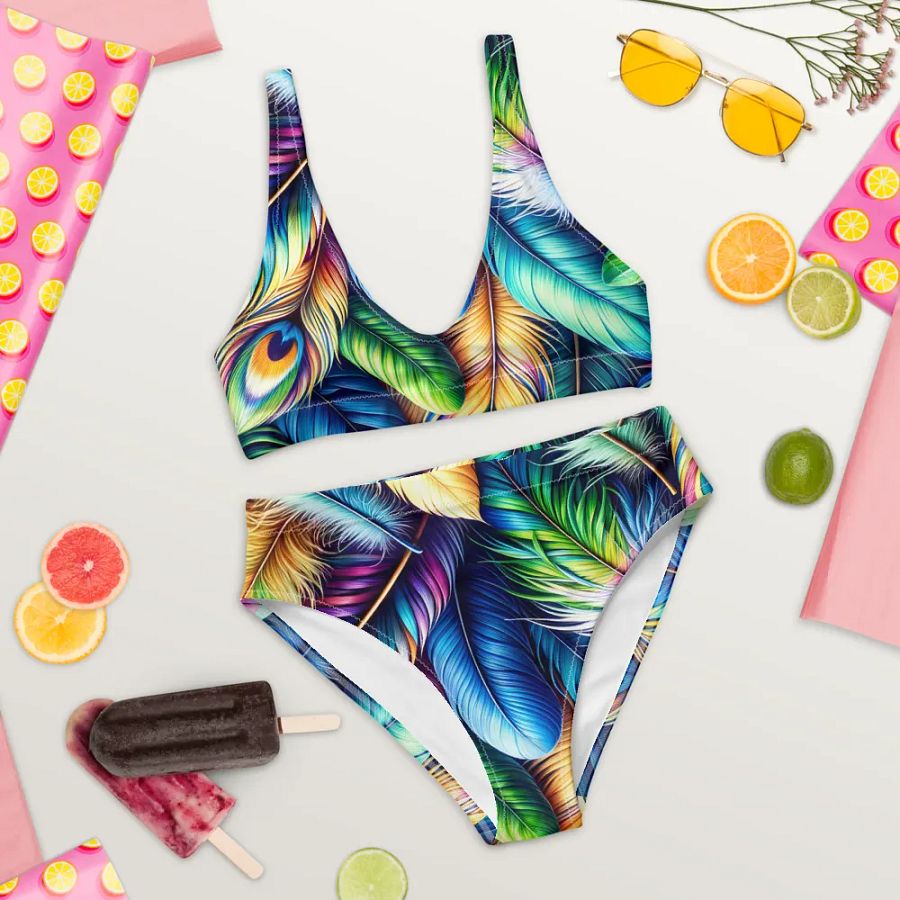 Vibrant Feather Symphony Bikini product image (10)
