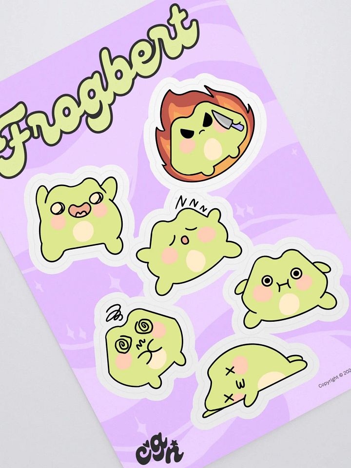 Frogbert Sticker Sheet product image (1)