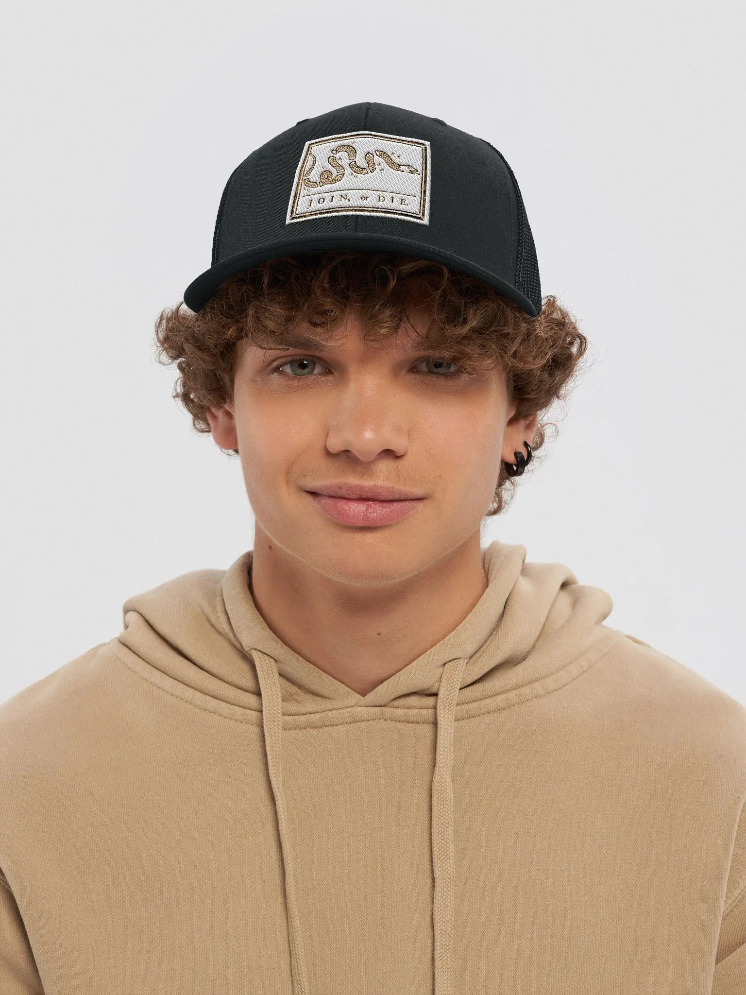 "Join or Die" Embroidered Trucker Hat product image (38)