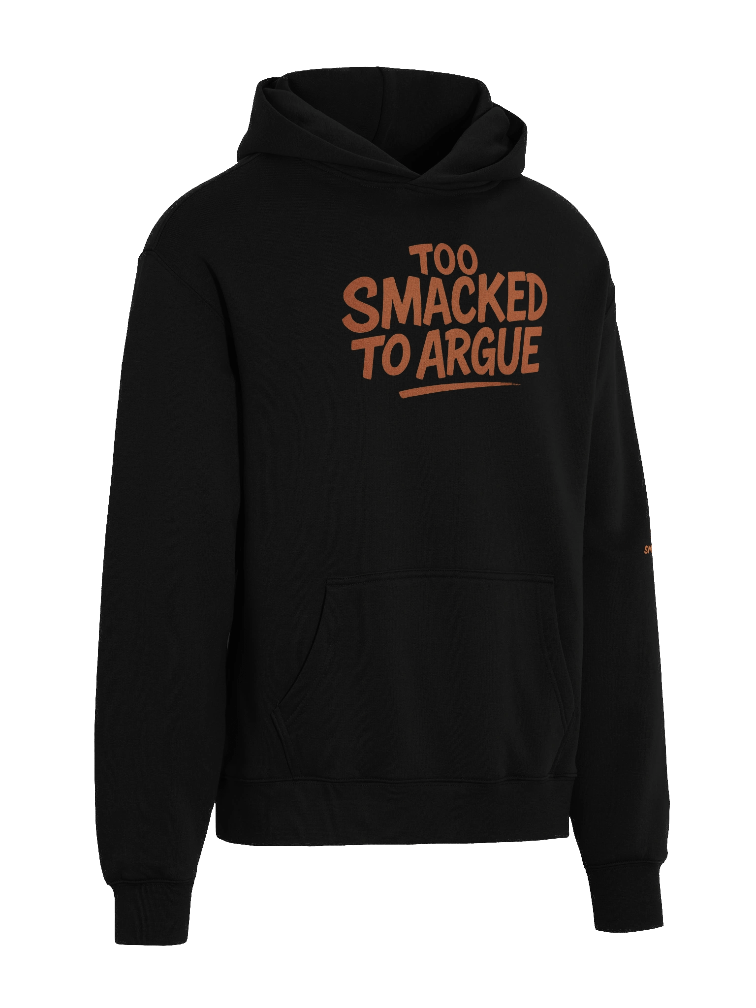 Too Smacked to Argue – Orange Alien in Ski Mask Oversized Unisex Hoodie product image (15)