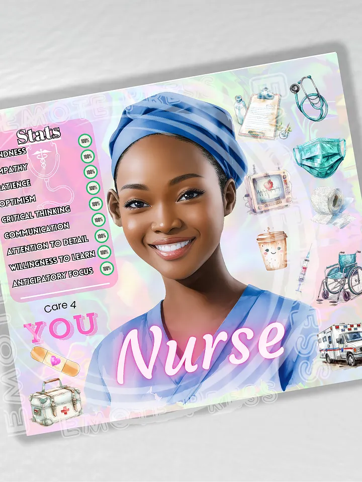 Black Nurse 20 oz Stainless Steel Tumbler product image (2)