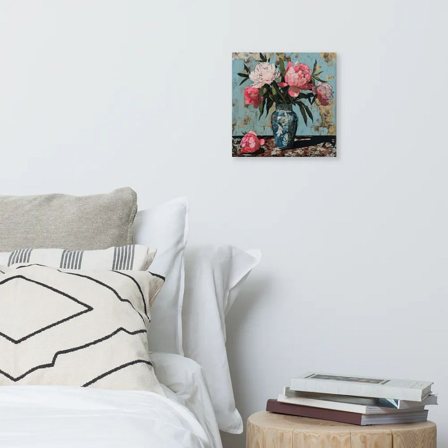 Art2401-69 Vase Flowers Still Life - Canvas Print - sm product image (3)