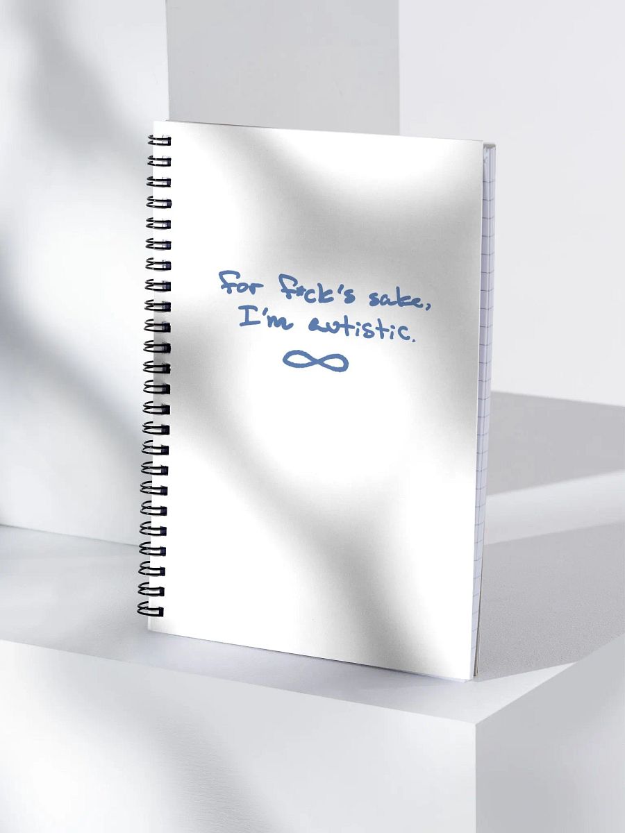 FFS, I'm autistic. (teal design) notebook product image (3)