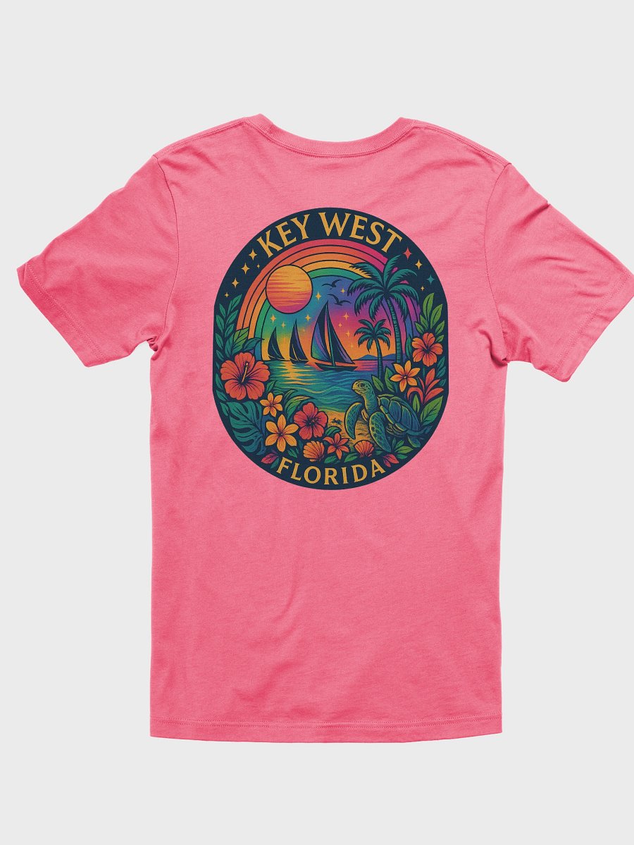 Key West Tropical T-Shirt Ultra Soft Tee with Ocean Scene product image (3)