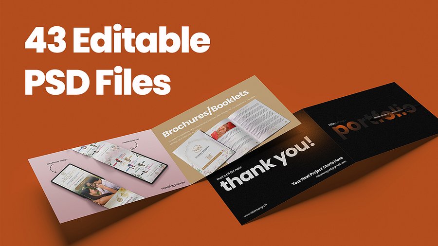 Portfolio Template for Graphic Designer - 43 Editable Files product image (2)