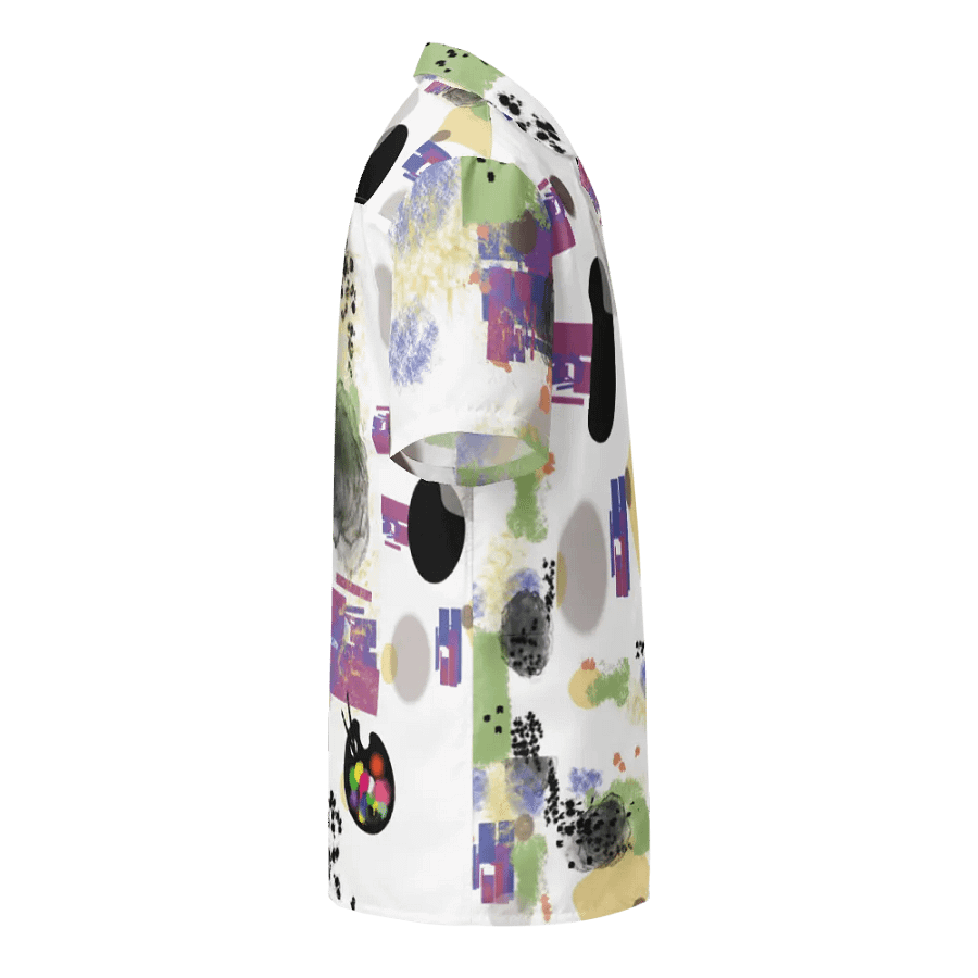 AbstractWear #1 Unisex Hawaiian Style Shirt/White product image (5)