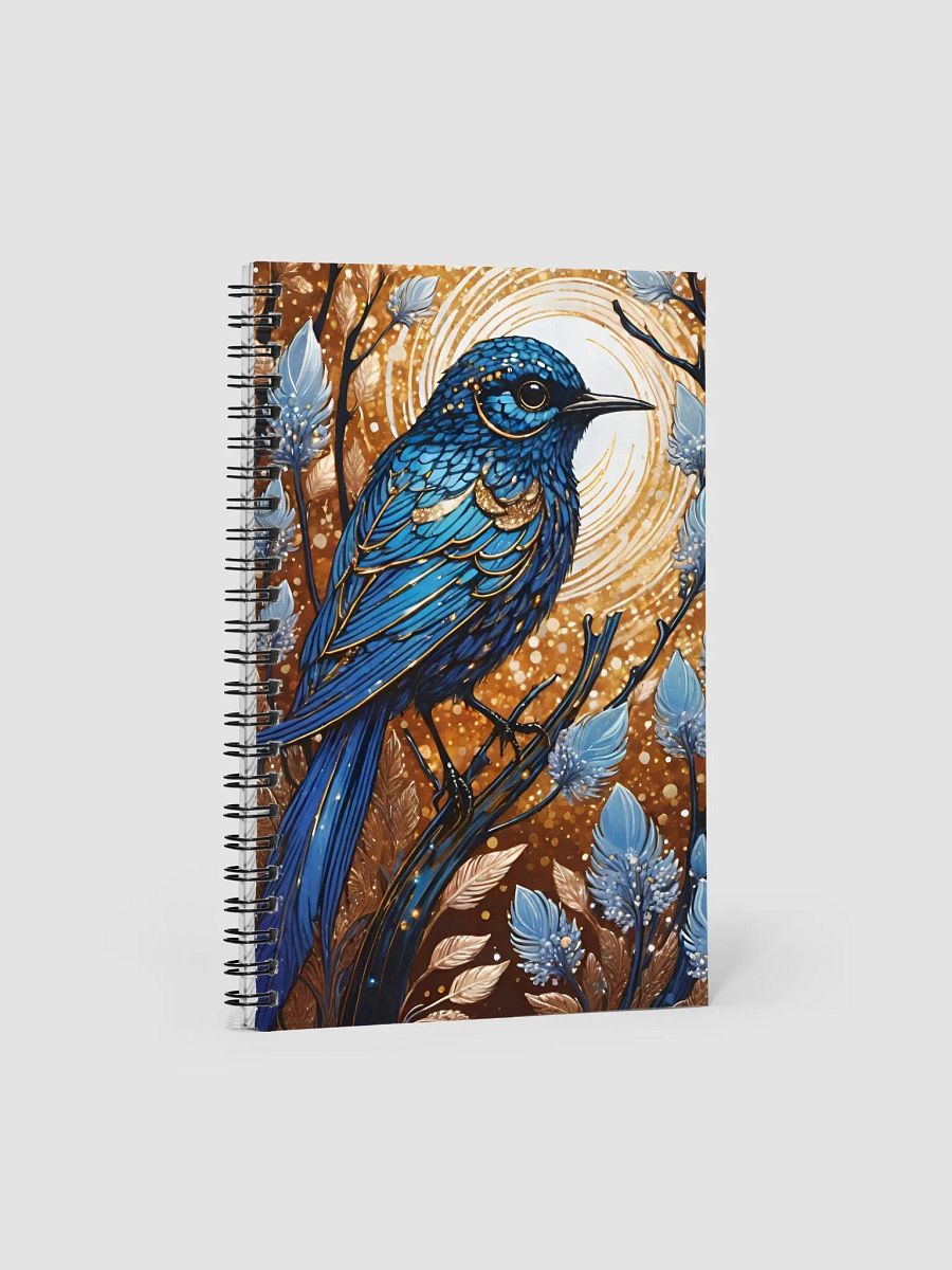 Golden Dreams Blue Bird Spiral Notebook product image (1)