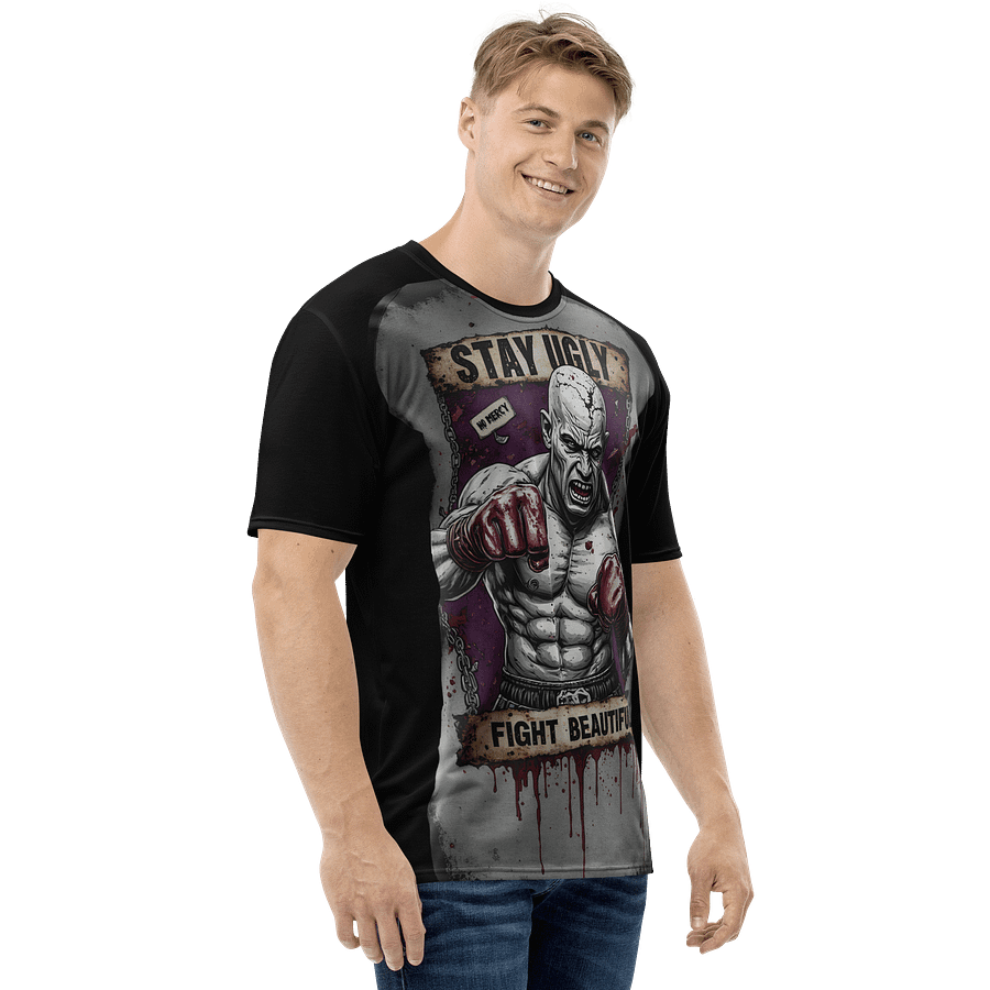 STAY UGLY – Brutal Boxing Tee with Urban Tattoo Style Power product image (4)