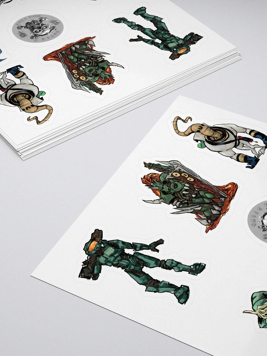 Macabrelets Vidjits Series 1 sticker sheet product image (4)