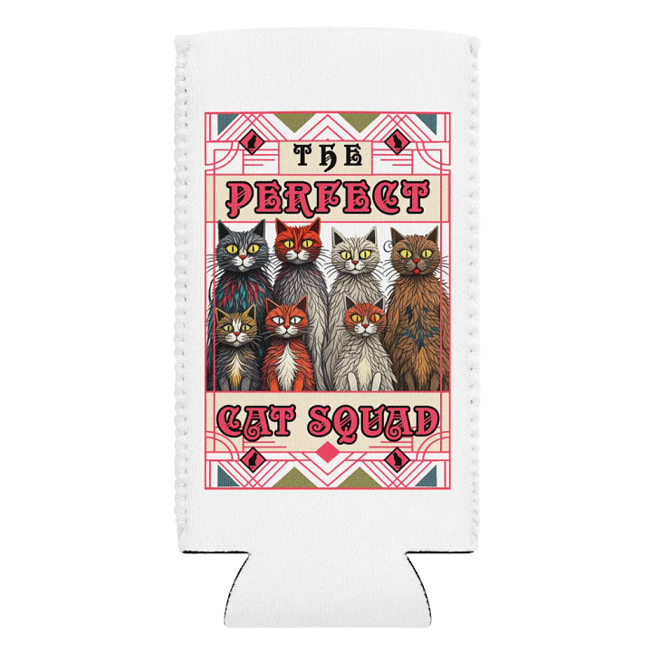 The Purrfect Cat Squad Can Cooler product image (2)