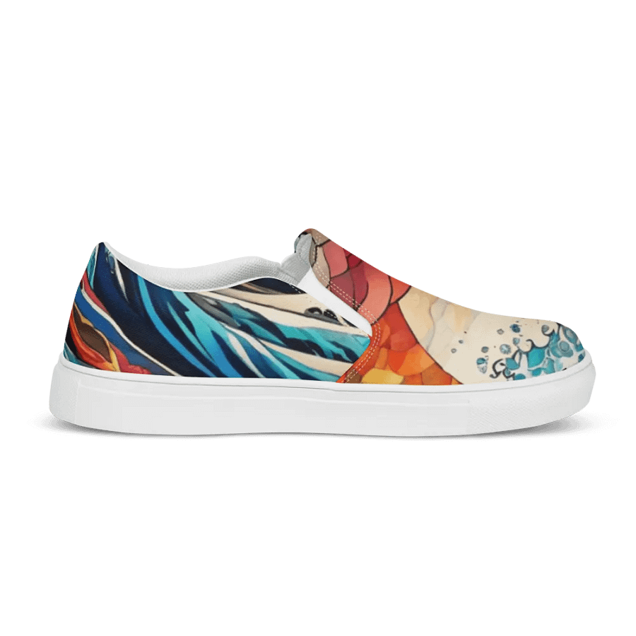 Japanese Serenity Waves Slip-Ons For Women product image (10)