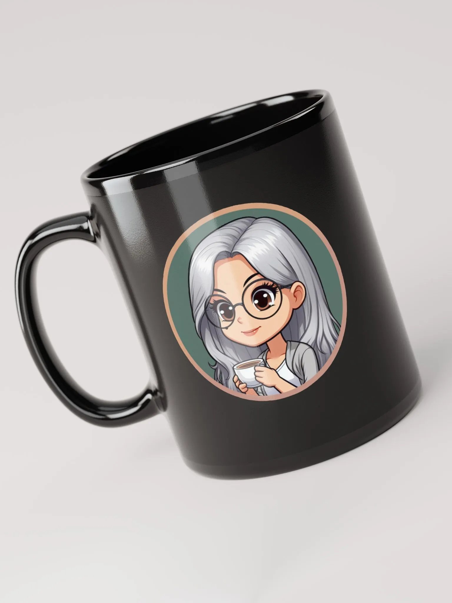 Double Logo Mug in Black product image (3)