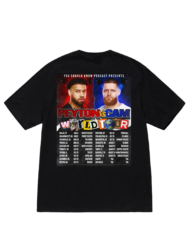 YSK TOUR TEE-BLACK product image (2)