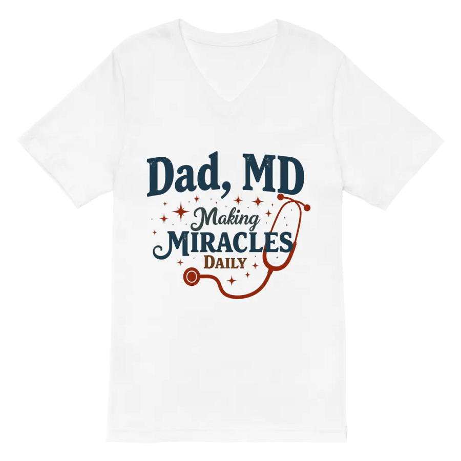Dad, MD Making Miracles Daily V-Neck Tee product image (2)
