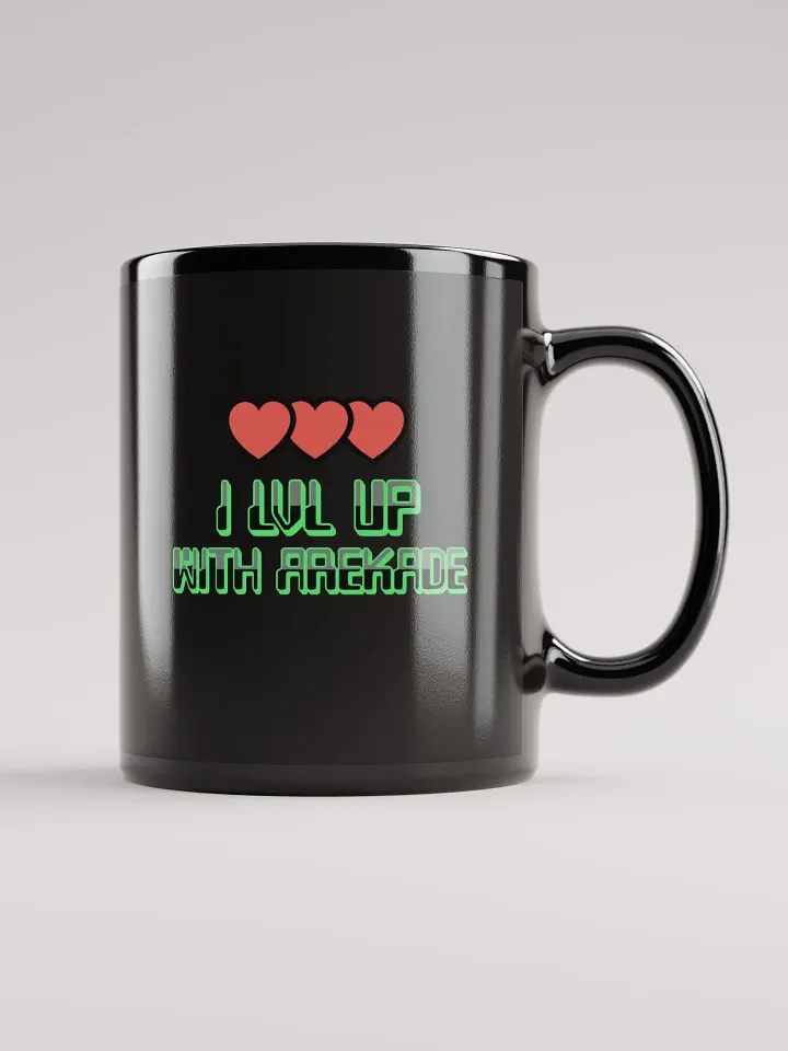 LVL UP Black Glossy Mug product image (2)