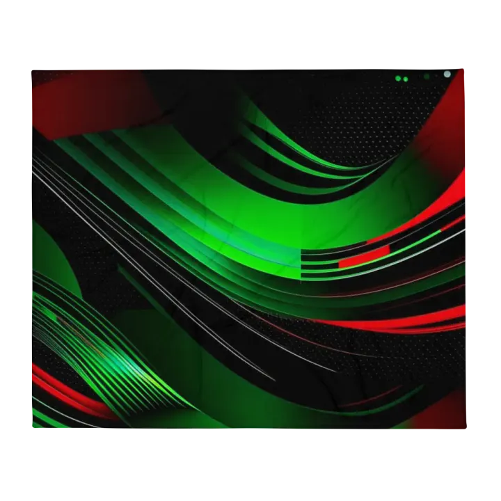 Midnight Racing Design Throw Blanket product image (2)