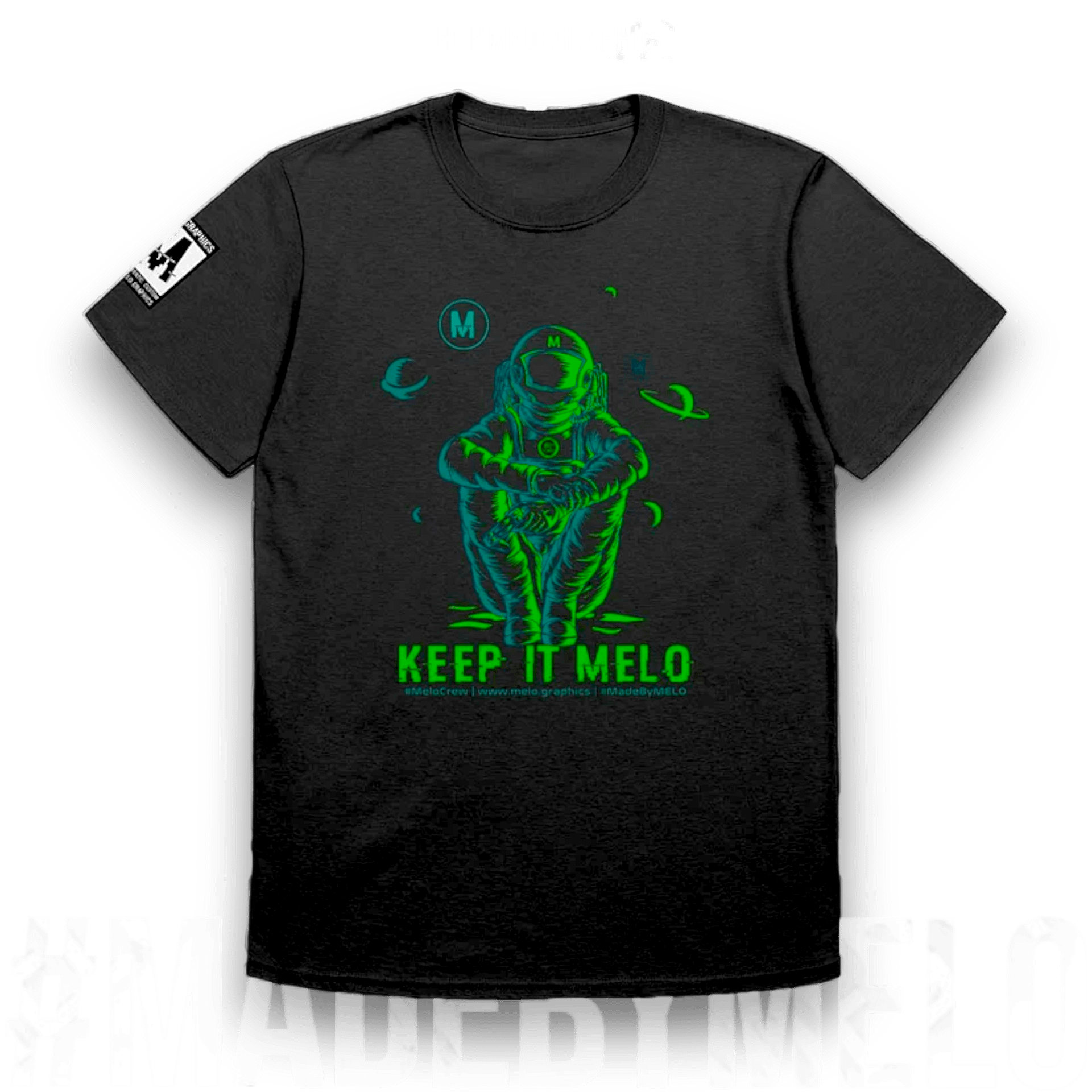 #MeloCrew Vibes: Green - Basic T-Shirt | #MadeByMELO product image (1)