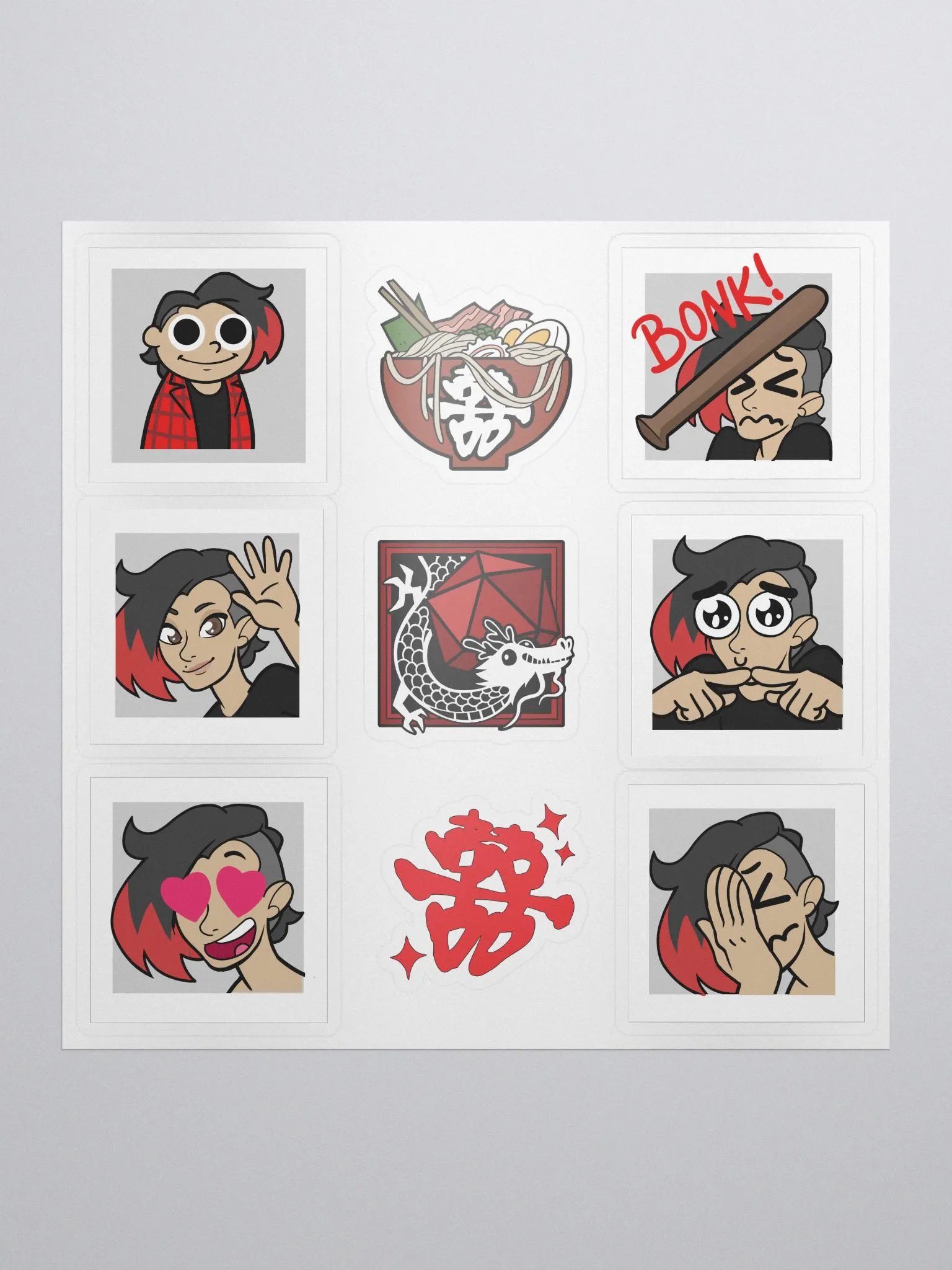 NanoKim Emote Sticker Set product image (1)