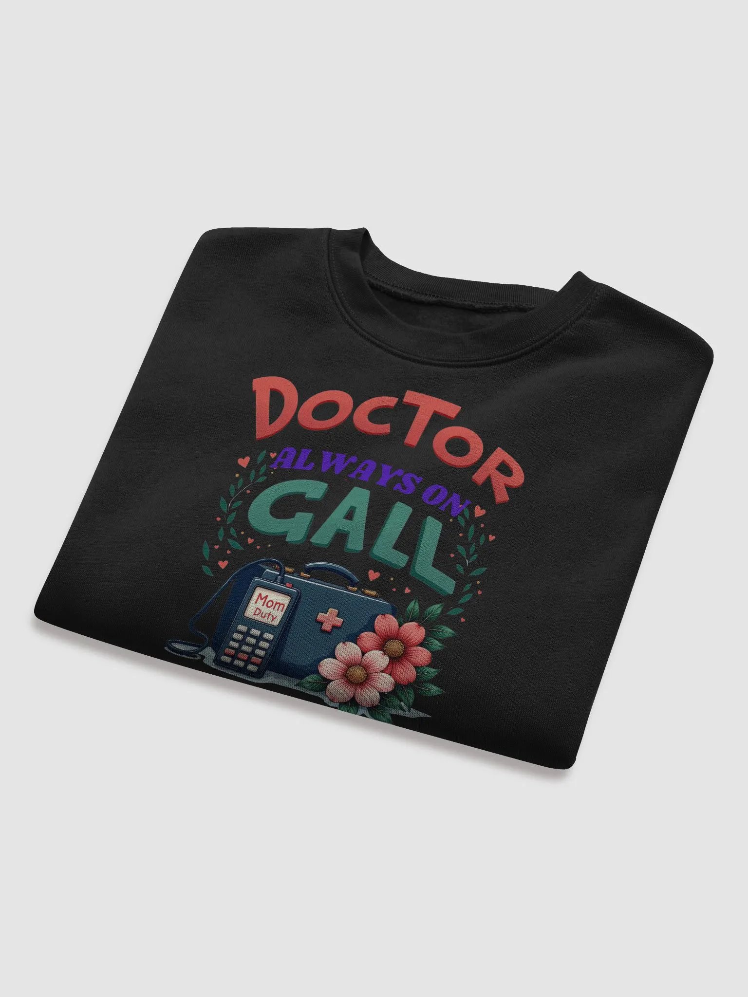 Mom Duty ,Doctor Always On Call Crop Sweatshirt product image (23)