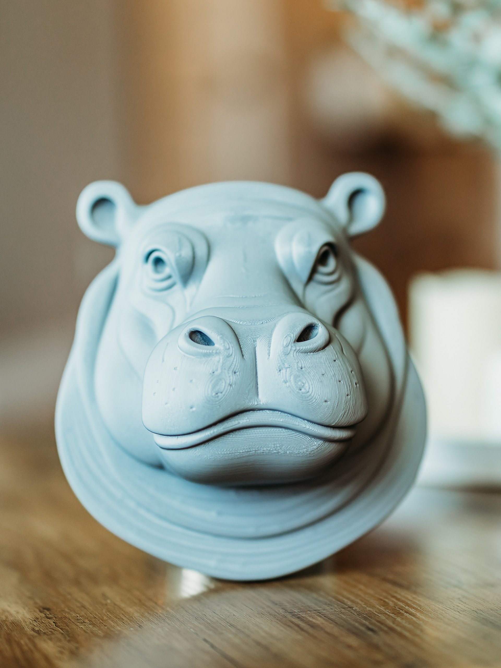 Wall Mounted Hippo Head - 3D Printed product image (2)