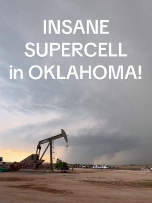 NEW: An incredible Tornado-Warned supercell spins in western #Oklahoma near the town of Roll!! This storm is still ongoing and moving east-southeast. #stormchasers #tornado #sky #okwx