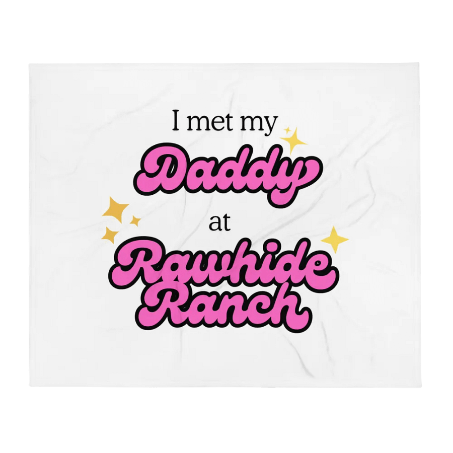 Daddy at Rawhide Fleece Blanket product image (1)