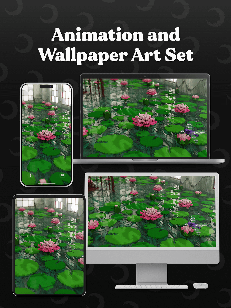 Lotus in the Wild 🌙 Animation and Wallpaper Art Set product image (3)